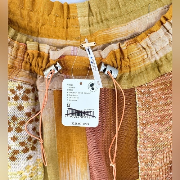 NWT Free People Camille Patchwork Joggers Bohemian Lagenlook Style Size Medium - Picture 5 of 7